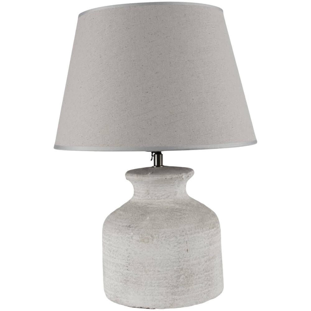 Grand Illusions Stoneware Lamp Bella with Cream Shade